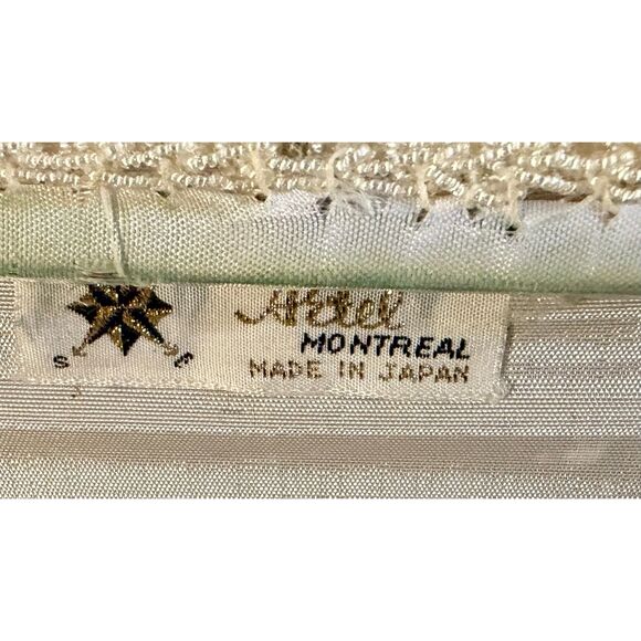 Vintage 1950s Beaded Clutch Purse Japan by Metal Montréal Evening Bag - Picture 6 of 8